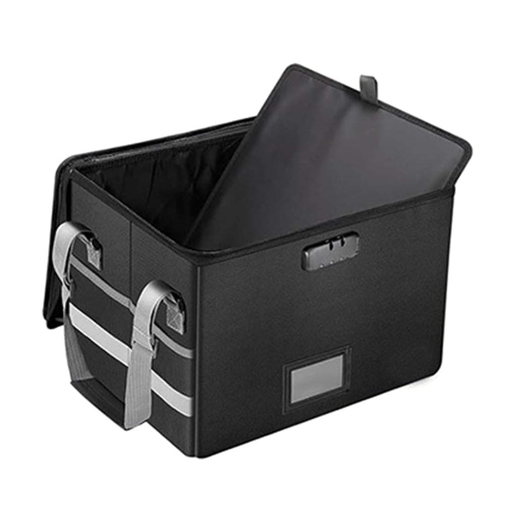 Boîte de Rangement Pliable pour Données, Boîte de Classement Ignifuge, Boîte D'Archivage de Documents pour le Bureau à Domicile, Boîte de Rangement