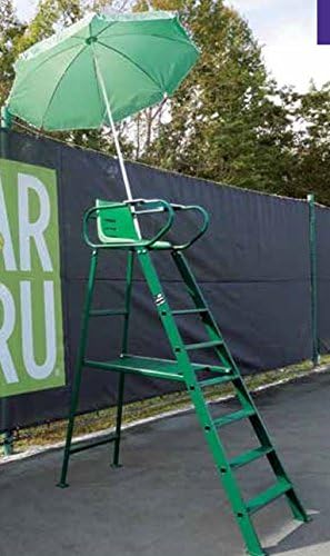 Har-Tru Tennis Court Accessories - Royale Deluxe Umpire Chair - with Umbrella (132-3601GN)