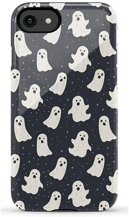 Casely iPhone SE (2020 & 2022) Case | All Boos No Bite | Friendly Ghost | Essential Slim Dual-Layer Protective Design