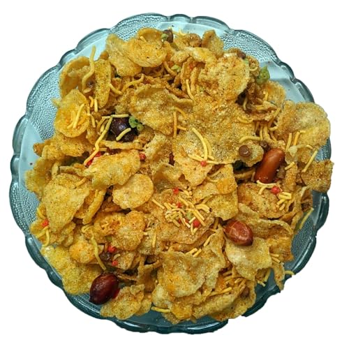Image of Santushti Namkeen Cornflakes Mixture-200 Gram | Made in Groundnut Oil | Authentic Spicy Snack | Crispy Crunchy Indian Sev for Tea Time, Parties, Travel, Office and Everyday Snacking