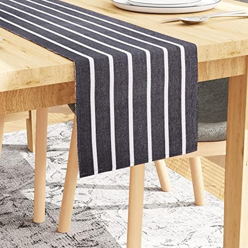 Encasa Homes Dining Placemats (Set of 6 pcs) made from Fine Ribbed Cotton - Perfect Size 48x33 cm, Smart Modern Colours & Designs, Use at Home, Cafes, Restaurants & Hotels - Solid Blue