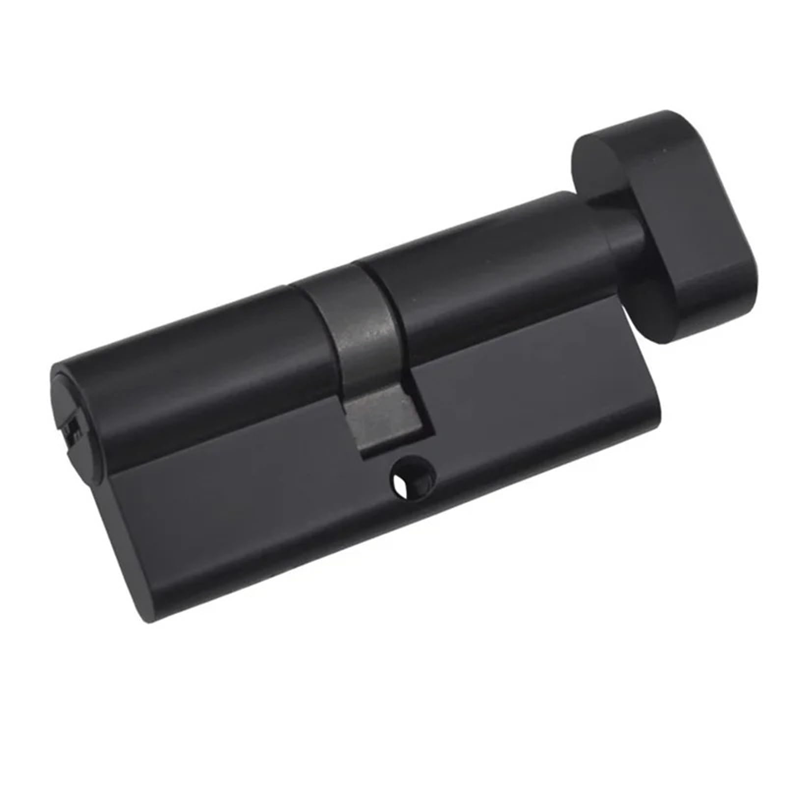 Cylindre de serrure en cuivre de 70 mm avec coque robuste en aluminium et ses clés noires