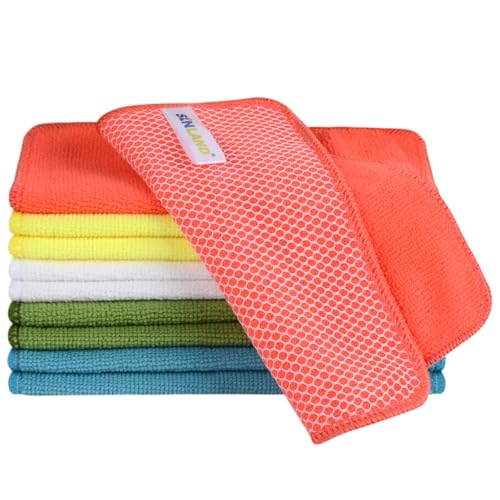 SINLAND Dish Cloth for Washing Dishes Kitchen Washcloth Cleaning Cloth
