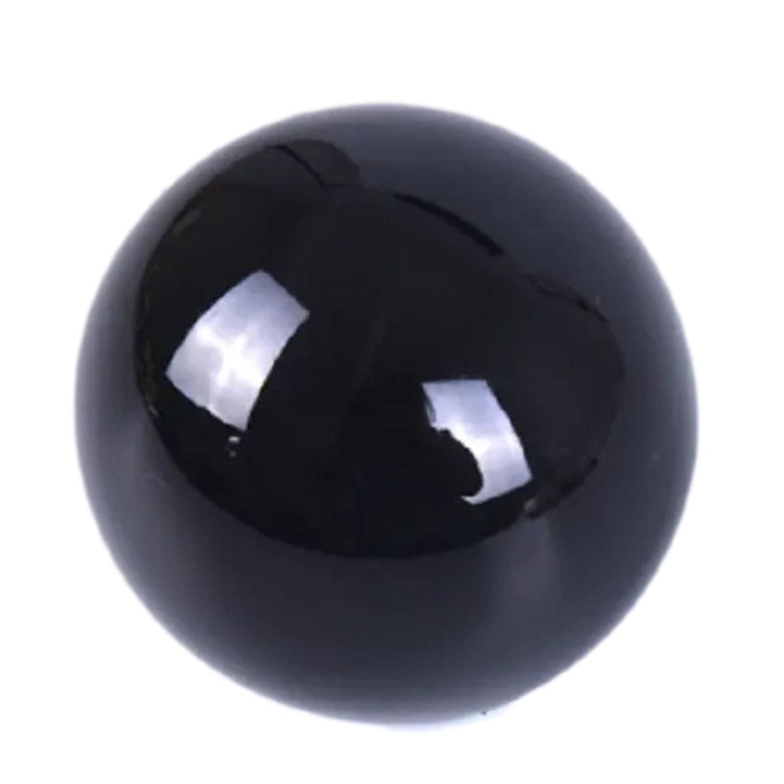 AUOQKQUT Crystal Sphere Decorative Balls Obsidian Ball Gemstone for Scrying Mirror, Fengshui, Divination, Home Decor,5in(130mm)-Black