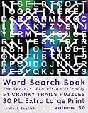  Word Search Book For Seniors: Pro Vision Friendly, 51 Cranky Trails Puzzles, 30 Pt. Extra Large Print, Vol. 50 (Easy Vision Fit Mind Word Search)
