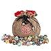 KSNDie Large Dice Bags D&D with Pockets Khaki Storage Bag D20 Logo for DND RPG MTG Game Dices (with 1lb Random DND Dice)