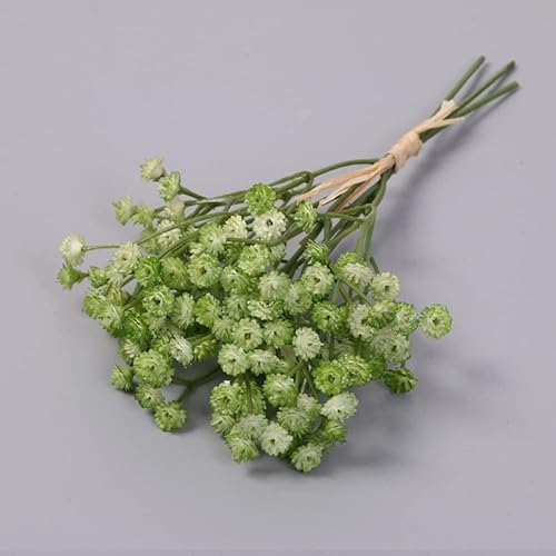 Miniatura 12 de Flores artificiales de aliento de bebé, ramo de gypsophila falsas flores de tacto real para boda, fiesta, jardín, hogar, decoración de bricolaje