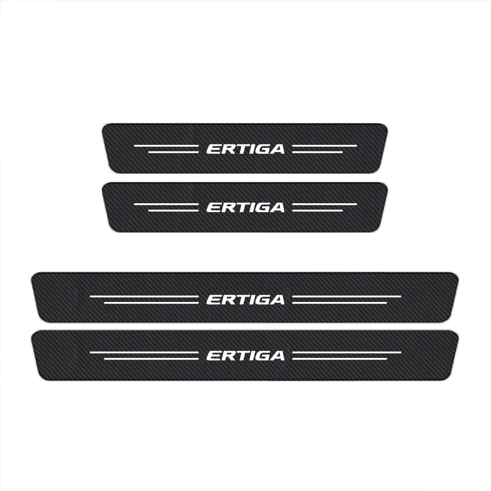 Sdyayfge Normal 4Pcs Kick Plates Car Door Sill Protector,For Suzuki Ertiga