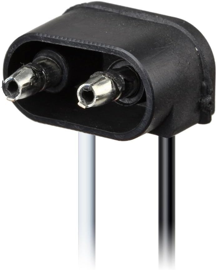 Partsam (10 Plug - Two Wire Pigtail for Sealed Trailer Clearance, Side Marker Lights - 6" Long
