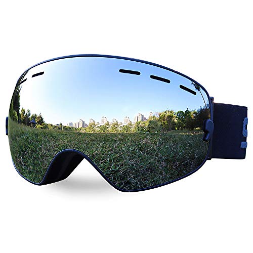Óculos de esqui OTG da Sposune, óculos de neve para snowboard com lentes antiembaçantes, esféricas d