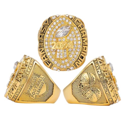 Wonsunte Fantasy Football 2024 Meisterring mit Box