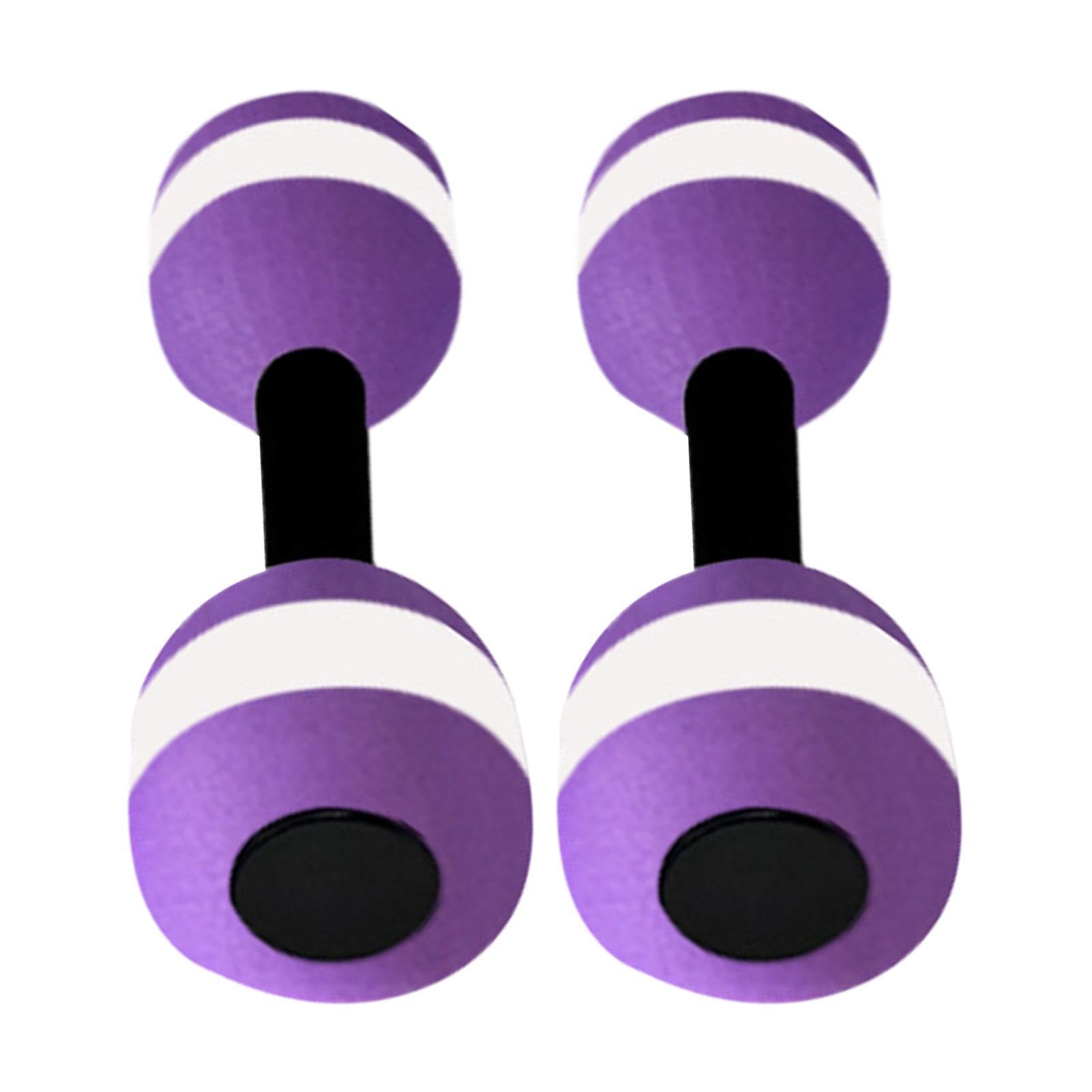 2 Pieces Water Dumbbells - High-Density EVA Buoyancy Small Barbells for Water Aerobics and Aqua Fitness Exercise, Lightweight Swimming Weight Equipment for Kids and Beginners 27x9x9.5cm
