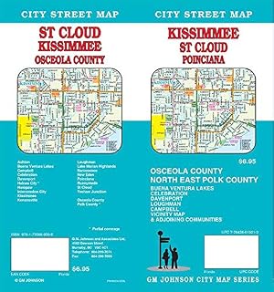 Kissimmee / St Cloud / Osceola County, Florida Street Map