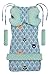 Universal Sitzauflage Kinderwagen & Buggys Sitzeinglage Kinderwagendecke5tgl. Gurtpolster + Spielbogen Kinderwagenset MINKY Baumwolle Medi Partners (Wald mil minzer Minky)