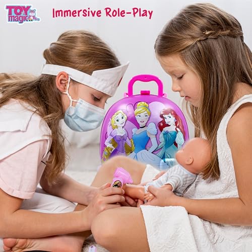 Image of ToyMagic Princess Doctor Playset for Kids |Convertible Suitcase with Battery Operated Pretend Play Toy for Boys & Girls 3+ Years| Doctor Kit Toyset Perfect for Gift | retend Play Learning Toy