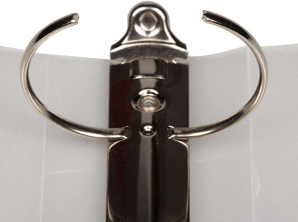 JAM PAPER Plastic 2 inch Binder - Clear 3 Ring Binder - Sold Individually