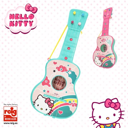Claudio REIG Children's Guitar Hello Kitty (Reig 1513), Multicoloured
