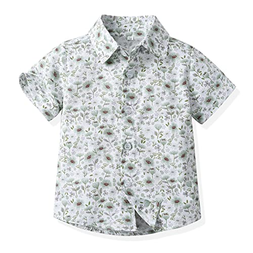 Roupas infantis para meninos de 5 meses de idade, camisa de manga curta, shorts com cinto de gravata