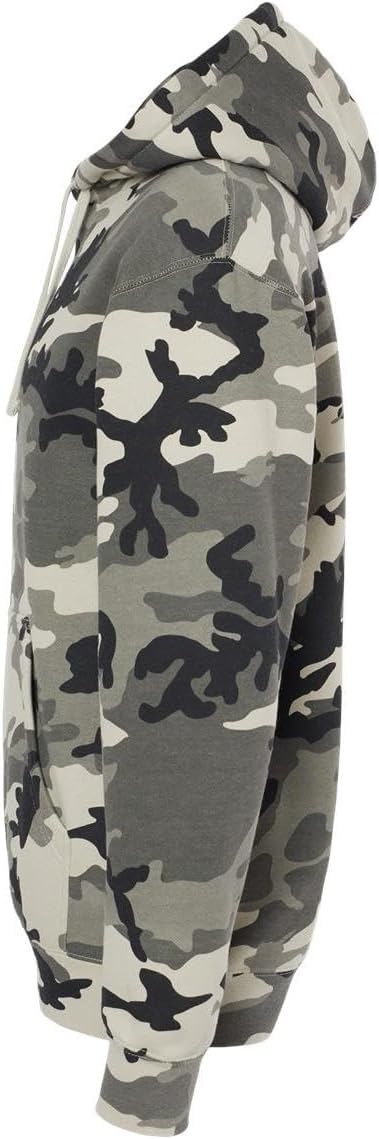 Independent Trading Co. Hooded Pullover Sweatshirt M Snow Camo