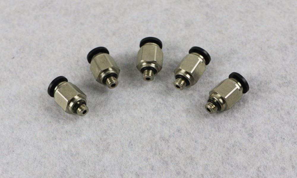 3D Printer - 5PCS/LOT PC4-M6 Pneumatic Straight Fitting Connector for OD tubing M5 5mm 3D Printer Parts