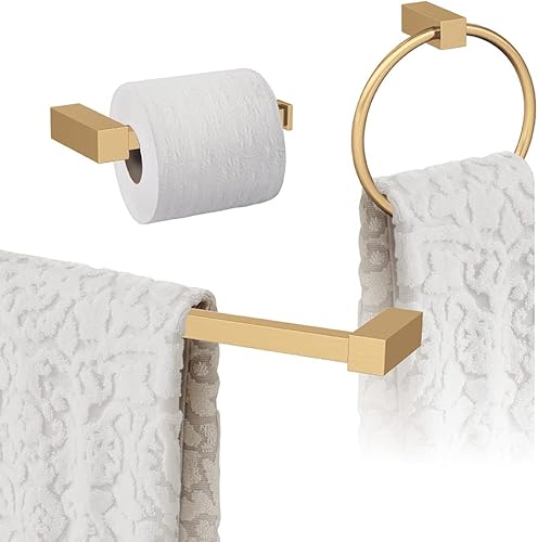 Vista 181 de Amerock BH36083BBZ Toallero dorado champán Toallero de 18 pulgadas (17.992 in) Monumento Toallero de baño Herrajes de baño Accesorios