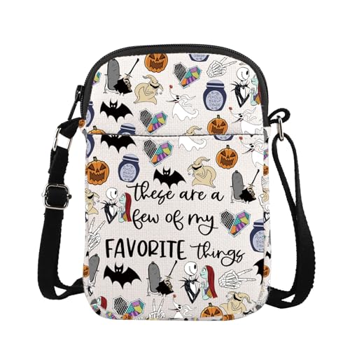 ENSIANTH Horror Movie Inspired Crossbody Purses Bag Spooky Zero Ghost Dog Lover Nightmare Skull Gift (CB)