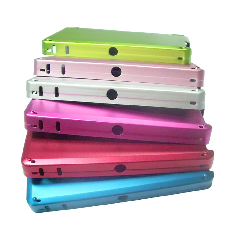 OSTENT Anti-shock Hard Aluminum Metal Box Cover Case Shell Compatible for Nintendo 3DS Console Color Red : Video Games