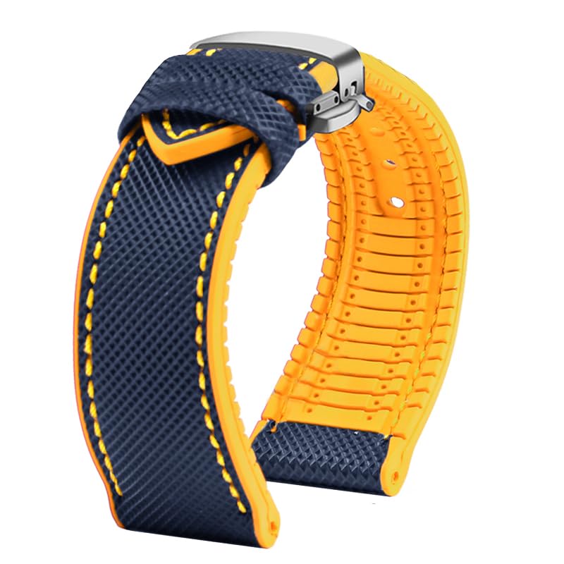 Bracelet montre Blancpain Fifty Fathoms 5000 5015 caoutchouc fluoré 20mm