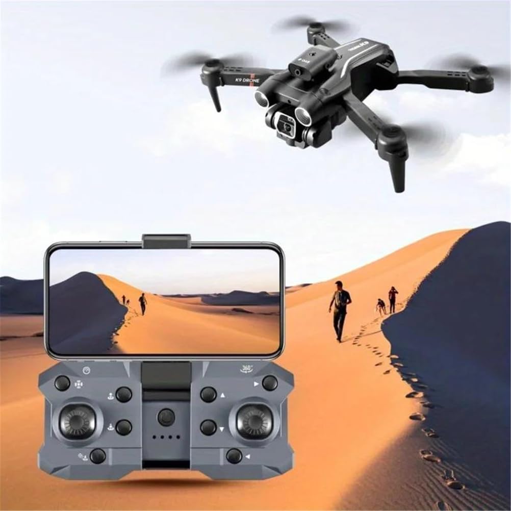 C,Single battery,składany dron z kamerą dla początkujących i dorosłych - czterokierunkowe omijanie przeszkód, obroty 360°, start/lądowanie jednym przyciskiem, obroty 3d