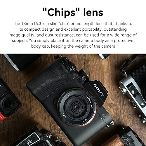 Image of 7artisans 18MM F6.3 Mark II UFO Camera Prime Lens Compatible with Sony E Mount,APS-C,Ultra-Thin Compact Mirrorless Cameras for FX /A /NEX Series for FS5,FS7,FS7M2,FS5M2K,A3000,A5000,NEX-3,NEX-3N,Black