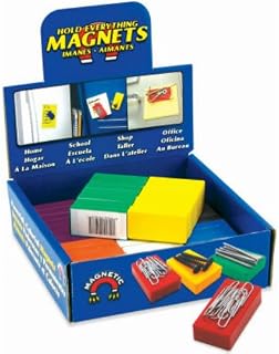 Master Magnetics 07278dsp Hold Everything Magnet Counter Display, 8 Colors (Pack Of 56)