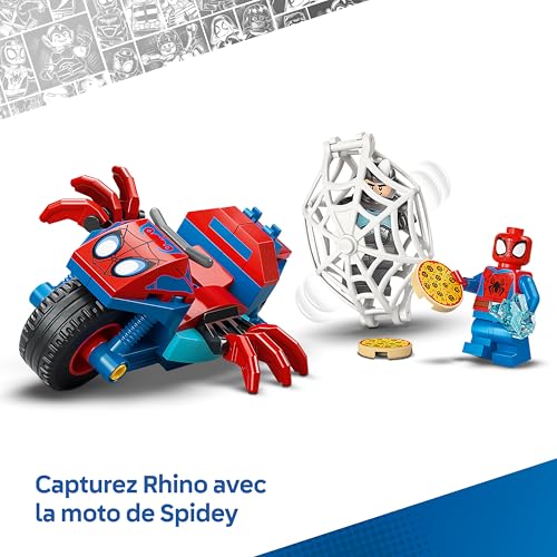LEGO® Spidey 11206 Spidey sur sa moto contre Rhino - vue 8