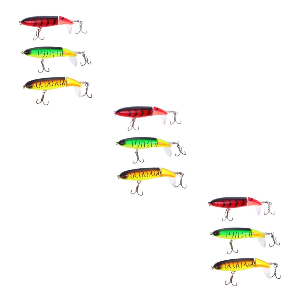 SUPVOX Esca da Nuoto ad Esche bioniche realistiche Esche da Pesca muschiate Esche da Pesca per Acqua Dolce Esca a manovella Esche per Basso Esche da Pesca con Occhi 3D