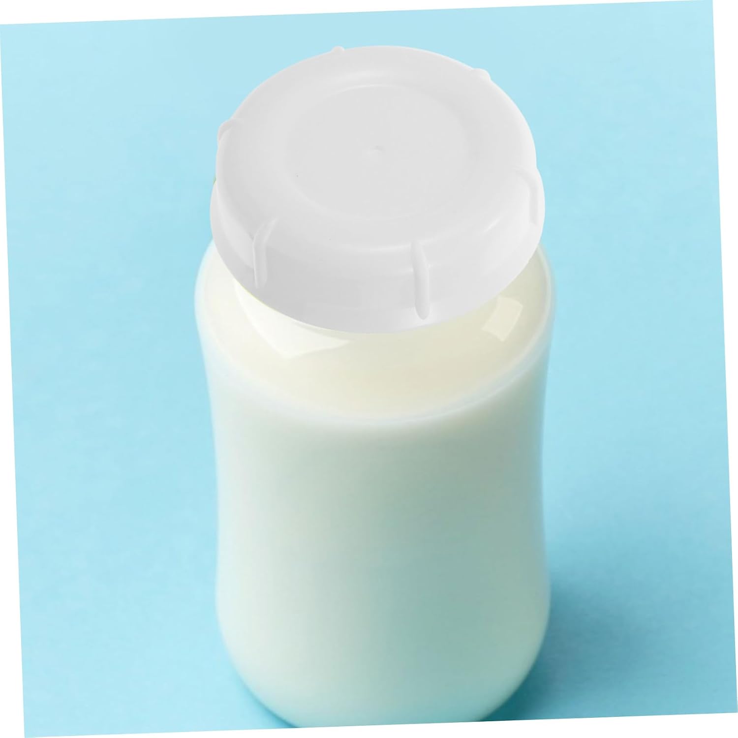 VICASKY Milk Bottle Sealing Caps (10 Pack) Baby Bottle Screw Caps Leakproof Plastic Essential Feeding Accessory
