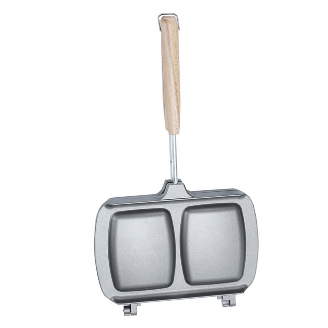 FELTECHELECTR Non Stick Sandwich Maker Pan Double Sided Frying Pan for Toast Fried Eggs Sandwiches Easy to Use Outdoor Camping Cooking Essential