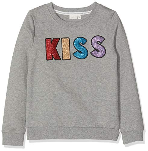 Name It Nkflakiss LS Sweat Bru Felpa Bambine e