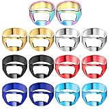 14 Pieces Ring Bottle Opener Stainless Steel Beer Bottle Opener Colorful Beer Opener Finger Bottle...
