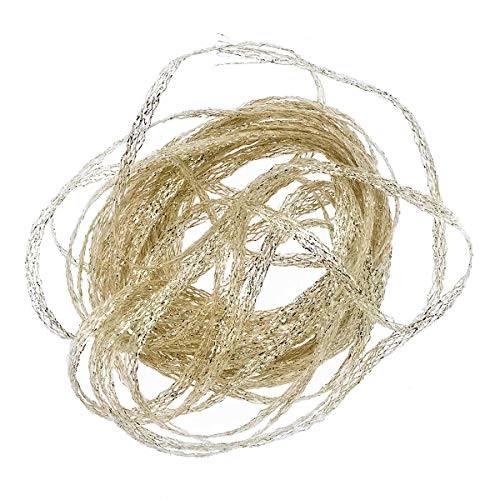 Hareline Mini Flat Braid (Shimmer Gold)