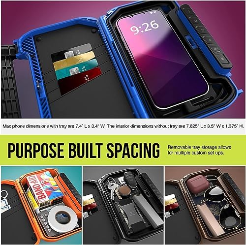 VAULTEK LifePod X Micro Weatherproof Electronic Lockbox Secure Travel Case Sturdy Mini Portable Case with Backlit Keypad (Gunmetal)