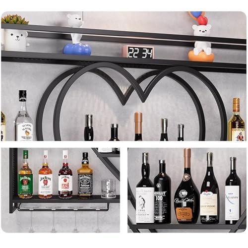 Casier à vin suspendu pour bar et café ambiance bistrot chic