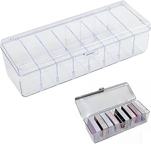Trading Card Storage Box,Card Storage Case, 700 Card Box with Dividers Transparent Card Holder Card Deck Box for Baseball Card Storage Graded Card Case Data Cable Storage Box