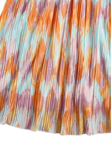 Image of SOLY HUX Women's Tie Dye Cami Dress Halter Backless Sleeveless A Line Short Summer Dresses Sundress