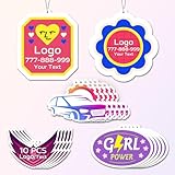 HINFKA 10-1000 Pcs Custom Air Fresheners with Picture – Personalized Double-Sided Photo or Logo Wholesale Air Freshener, Customized Gifts for Promotional or Event Branding