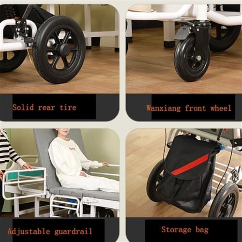 Rollator für Wohnung Multifunktionales Pflegebett, Rollstuhl, Heimmobil, Hebebett for gelähmte Patienten Wohnungsrollator – Bild 8