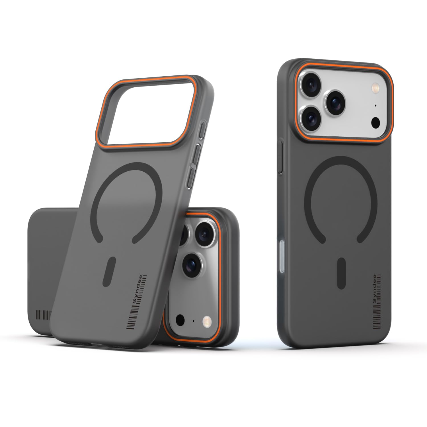DL3 Mobilak Case Back Cover for iPhone 17 Pro Max, Sleek Frosted Translucent Back Only Compatible with Wireless Magnetic Accessories | Anti-Scratch Shockproof Phone Case