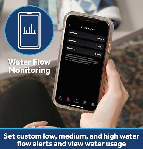 GE Smart Water Softener, 45,000 Grain, Reduce Hard Minerals to Whole House, Built-in WiFi with Water Flow Alerts, Soft Water for Shower, Appliances, and Plumbing, GXSH45W thumbnail 5