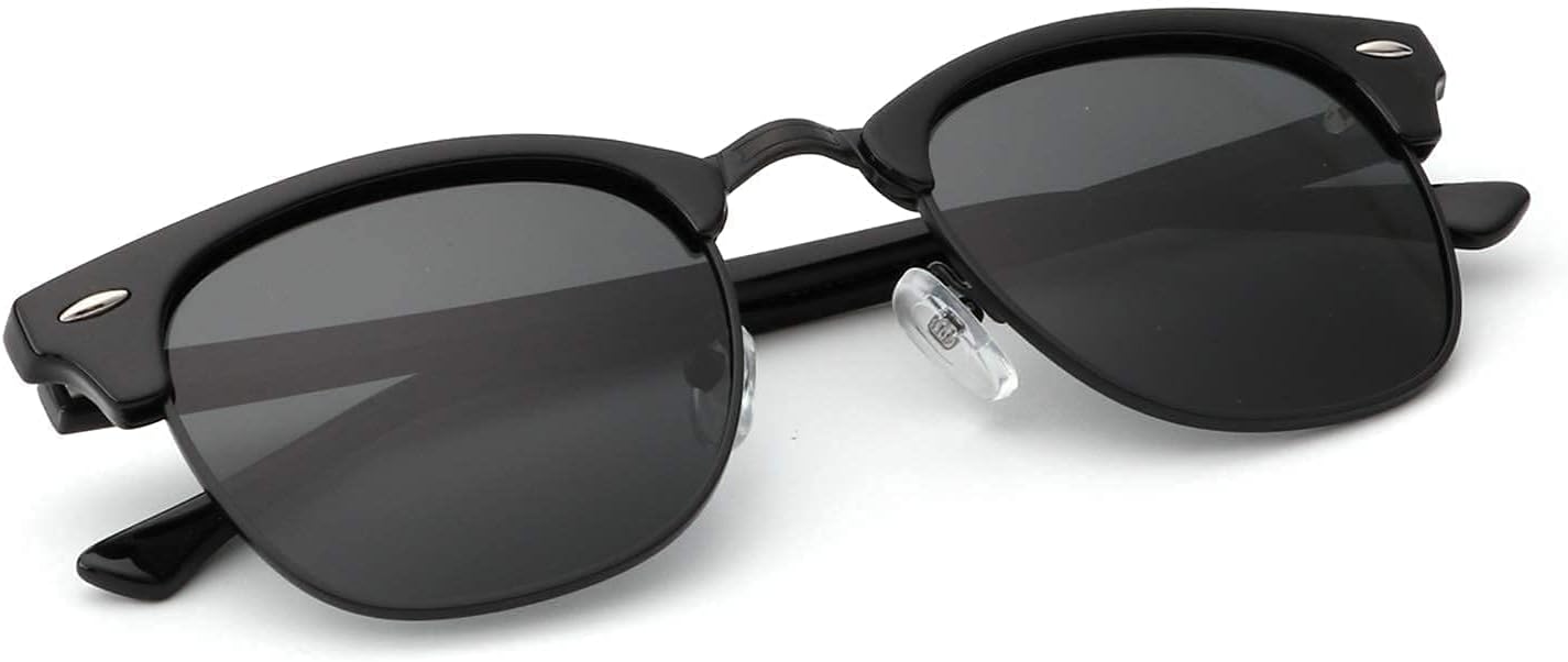 KALIYADI Sunglasses womens Men Semi-Rimless Frame Driving Sun glasses 100% UV Blocking