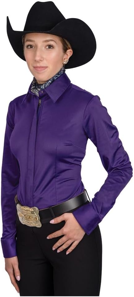 Schneiders Cowgirl Royalty Ladies Lightweight Stretch Show Shirt | Equestrian Elegance & Comfort for Horse Riders