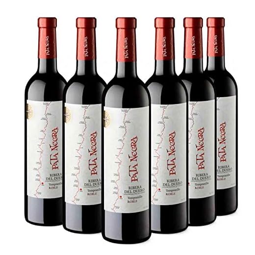 Pata Negra Roble Vino Tinto D.O Ribera del Duero - Caja de 6 Botellas x 750 ml