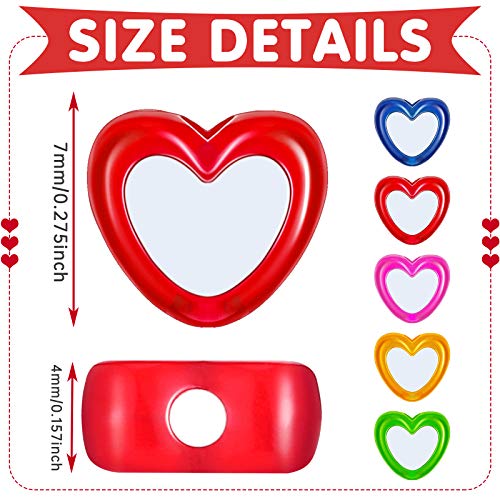 400 Perline Acriliche di Cuore Valentine Perline